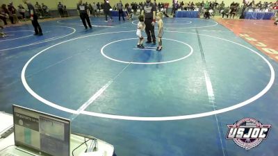 49 lbs Round Of 32 - Dwaine Goldsberry, Weatherford Youth Wrestling vs Harlan Wade, Oklahoma Wrestling Academy