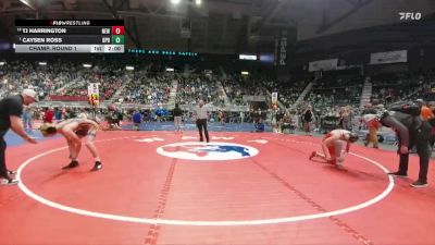 3A-132 lbs Champ. Round 1 - Caysen Ross, Burns/Pine Bluffs vs TJ Harrington, Newcastle