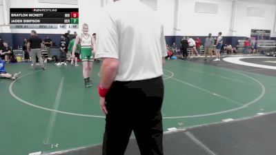 190 lbs Round Robin 3 - Braylon Mcnett, Indiana Outlaws Black-HS vs Jaden Simpson, Revival-HS