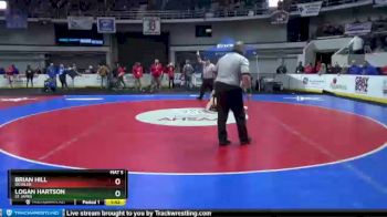 1 lbs Quarterfinal - Logan Hartson, St James vs Brian Hill, Deshler