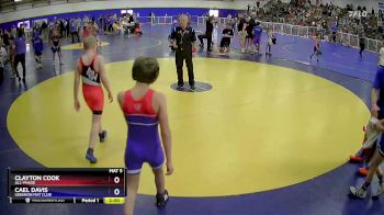 98 lbs Round 2 - Clayton Cook, All-phase vs Cael Davis, Lebanon Mat Club