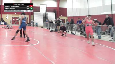 144 lbs Semifinal - Johnny Carrozza, GPS/Ridgefield Wrestling vs James Rocco, Iron Faith Wrestling