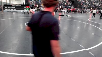 120 lbs Champ. Round 1 - Eli Mcdonald, Eaglecrest Wrestling Club vs Jaxzon Matteo, Norfolk Club Wrestling
