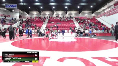 117 lbs Quarterfinal - Juel Ross, CARL ALBERT vs Maggie Davidson, SHAWNEE