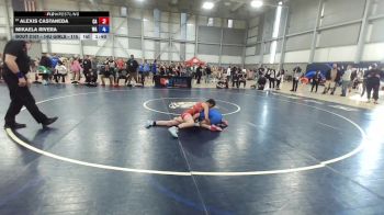 14U Girls - 115 lbs Cons. Round 2 - Alexis Castaneda, CA vs Mikaela Rivera, WA