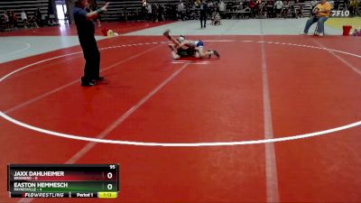 95 lbs Quarterfinals (8 Team) - Jaxx Dahlheimer, Brainerd vs Easton Hemmesch, Paynesville
