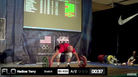 Terry Hadlow (M55, 85kgs) Snatch 95 kgs