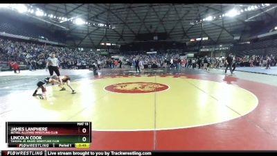 70 lbs Cons. Round 2 - James Lanphere, Bethel AllStars Wrestling Club vs Lincoln Cook, Tahoma Jr. Bears Wrestling Club