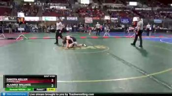 Cons. Round 1 - Alainna Willhite, Missoula Big Sky Girls vs Dakota Keller, Flathead Girls