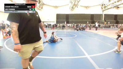 65 lbs Rr Rnd 8 - Logan Vallalla, Mat Assassins White vs Leo Forbes, Triumph Trained ES