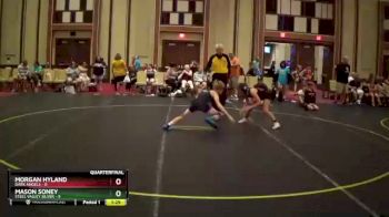 85 lbs Quarterfinals (8 Team) - Mason Soney, Steel Valley Silver vs Morgan Hyland, Dark Angels