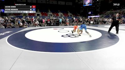 150 lbs Cons. Sub-rd Of 32 - Jacob Jones, CT vs Stone Redmon, MI