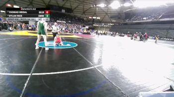Boys 3A 144 lbs Champ. Round 3 - Thomas Megal, Ballard vs Dylan Rice, Edmonds-Woodway
