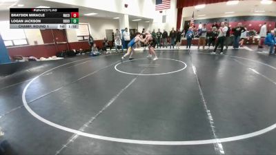 157 lbs Champ. Round 1 - Logan Jackson, Dubois vs Brayden Miracle, Natrona County