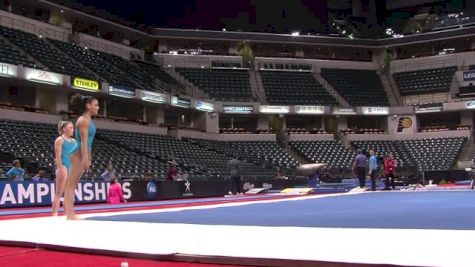 Laurie Hernandez Arabian Double Front, 2015 P&G Champs Podium Training