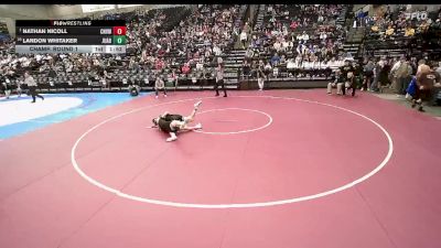 3A 150 lbs Champ. Round 1 - Nathan Nicoll, Canyon View vs Landon Whitaker, Juab