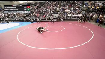 3A 150 lbs Champ. Round 1 - Nathan Nicoll, Canyon View vs Landon Whitaker, Juab