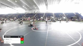 40 lbs Semifinal - Kiah Alcon, Stout Wr Ac vs Brodie Doil, Blackcat WC