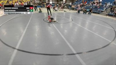 50 lbs 1st Place Match - Brooks Sombke, Dakota Boyz Wrestling Club vs Liam Howard, GTRA
