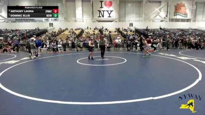 120 lbs Quarterfinal - Dominic Ellis, Webster Schroeder Youth Wrestling vs Anthony Lauria, Johnstown Pee Wee Wrestling Club