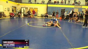 120 lbs Quarterfinal - Gabe Wassom, Emporia Wrestling Club vs Exavier Torres, Wichita Training Center