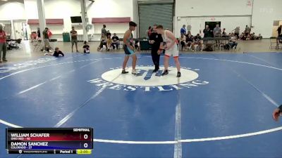 187 lbs Semis & 1st Wrestleback (8 Team) - William Schafer, Ohio Red vs Damon Sanchez, Colorado