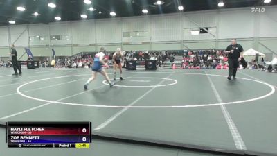 130 lbs 4th Wrestleback (16 Team) - Hayli Fletcher, Wisconsin vs Zoe Bennett, Texas Red