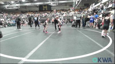 52 lbs Round Of 16 - Jackson Kreamer, Lone Grove Takedown Club vs Maxim Langford, ARDMORE TAKEDOWN CLUB