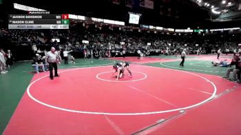146 lbs Champ. Round 2 - Jaxson Davidson, WRC3 vs Mason Cline, BAB1