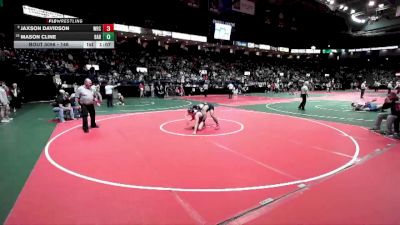 146 lbs Champ. Round 2 - Jaxson Davidson, WRC3 vs Mason Cline, BAB1
