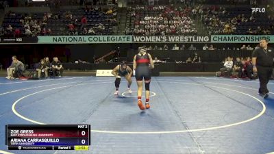 130 lbs Cons. Round 2 - Ariana Carrasquillo, Tiffin University vs Zoe Gress, East Stroudsburg University