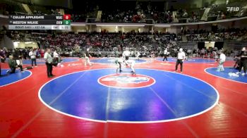 157-5A 1st Place Match - Cullen Applegate, Woodward Academy vs Weston Wilkie, Creekview
