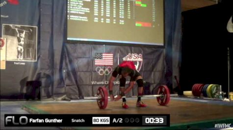 Gunther Farfan (M45,77 kgs) Snatch 2 80 kgs