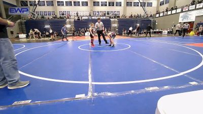 90 lbs Semifinal - Lucas Ellis, Gentry Youth Organization Wrestling vs Jackson Perdue, Panther Youth Wrestling-CPR