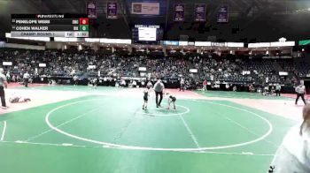 45 lbs Champ. Round 1 - Penelope Webb, SWC3 vs Cohen Walker, RIKA