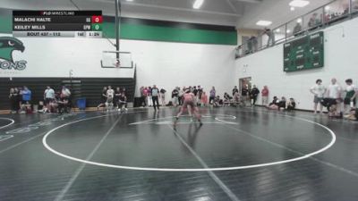 113 lbs Champ. Round 3 - Keiley Mills, GPWA vs Malachi Halte, GI Grapplers