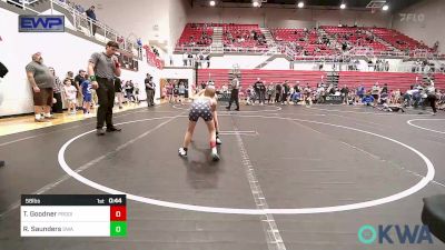 58 lbs Round Of 16 - Tennesselynn Goodner, Prodigy NDT vs Ryatt Saunders, Shelton Wrestling Academy