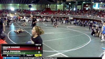 73 lbs Quarterfinal - Tayla Swanson, Nebraska Elite Wrestling Club vs Gracie Mahnke, Wpwc