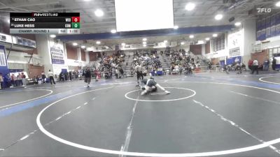 150 lbs Champ. Round 1 - Luke Hess, Corona Del Mar vs Ethan Cao, Webb