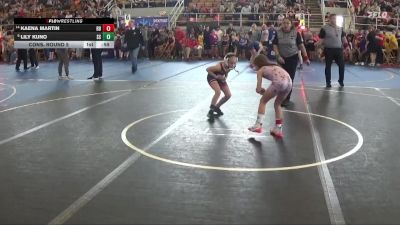 65 lbs Cons. Round 5 - Lily Kuno, Suicide Squad vs Kaena Martin, Batavia Bulldogs