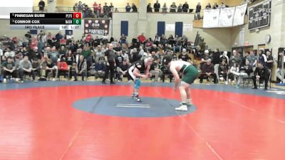 190 lbs 3rd Place - Finnegan Burr, Plymouth South vs Connor Cox, Nashoba