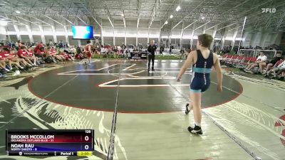 126 lbs Round 2 (6 Team) - Brooks McCollom, Oklahoma Outlaws Blue vs Noah Rau, North Dakota