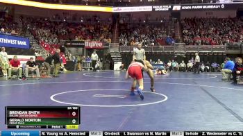 3A-160 lbs Champ. Round 1 - Gerald Norton, Cedar Falls vs Brendan Smith, Dallas Center-Grimes