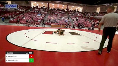 105 lbs Semifinal - Kyrstan Perez, Westmoore vs Kaira Acosta, Garden City Ks