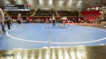 157 lbs Champ. Round 1 - Will Dunaway, GROVE vs Brennan Lawley, INOLA