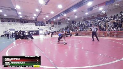 105 lbs Semifinal - Tessa Fortenbaugh, Canyon vs Alexa Herrera, Buchanan