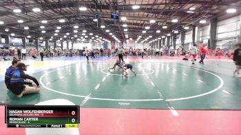 52 lbs Rd# 3 12:00pm Friday - Roman Carter, Minion Black vs Hagan Wolfenberger, Oklahoma Outlaws Red