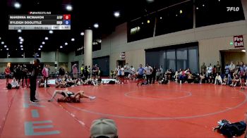 92 lbs Placement Matches (8 Team) - Makenna McMahon, AR- 15 Pink vs Ryleigh Doolittle, Don`t Be Jelly