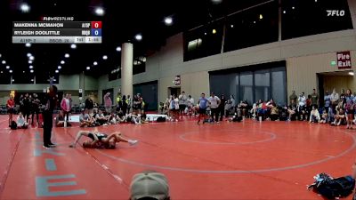 92 lbs Placement Matches (8 Team) - Makenna McMahon, AR- 15 Pink vs Ryleigh Doolittle, Don`t Be Jelly