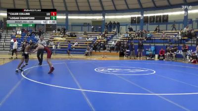 125 lbs Semifinal - Caleb Collins, Labette Community College vs Logan Crawford, Northeast Oklahoma